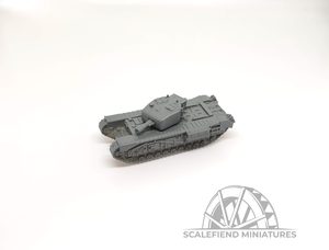 1/100 (15mm) British Churchill V tank 95mm