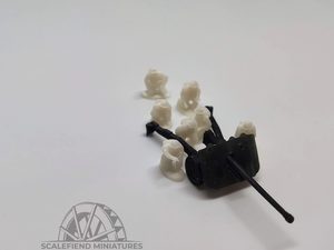 1/100 (15mm) British 17 pdr pounder anti tank gun with crew
