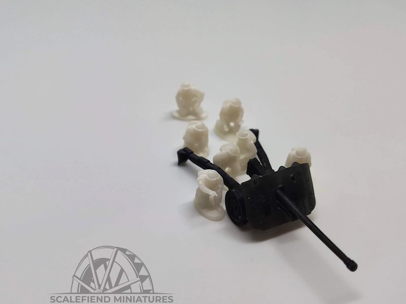 1/100 (15mm) British 17 pdr pounder anti tank gun with crew