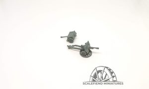 1/144 (12mm) British Ordnance QF 25 pounder field gun Mk4 with limber x2