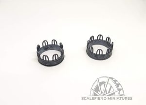 1/144 12mm Cattle Livestock feeders x2