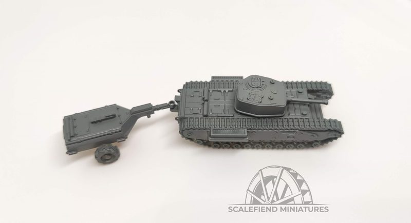 1/144 (12mm) Churchill Crocodile flamethrower tank