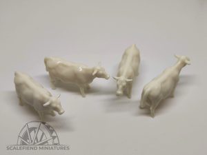 1/144 (12mm) Cows x 6 (farm animals)