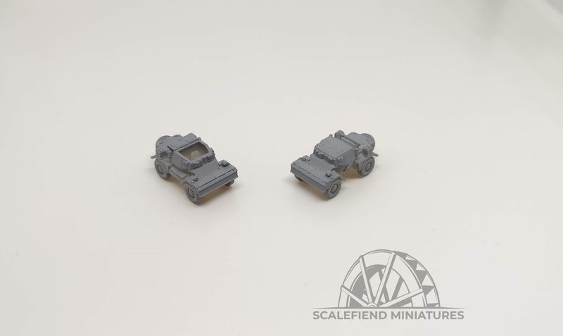 1/100 (15mm) Daimler Dingo Scout Car x2