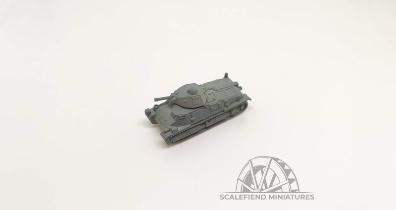 1/144 (12mm) French SOMUA S35 Tank