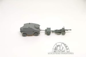 1/144 (12mm) Morris Quad & 25 pounder gun with limber
