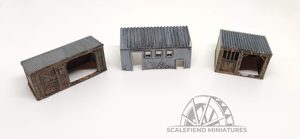 1/144 12mm Out buildings and lean-to set