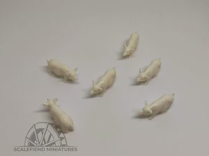 1/144 (12mm) Pigs x10 (farm animals)