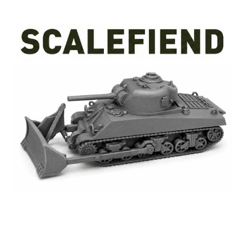 1/144 (12mm) Sherman M4A3 Dozer