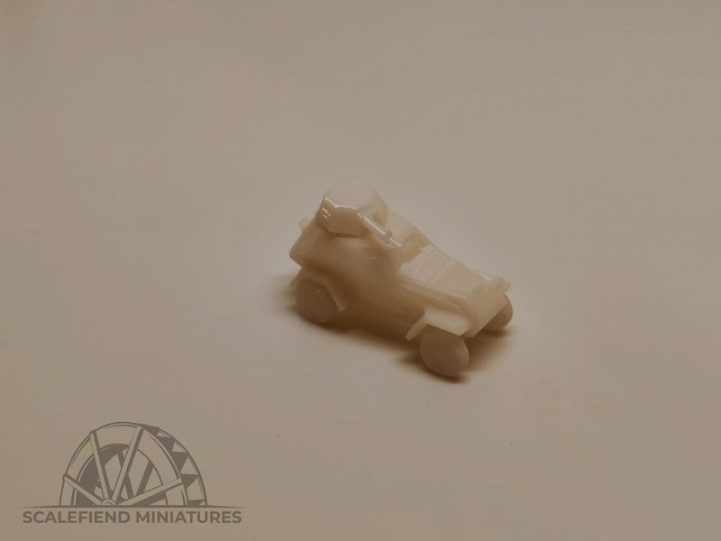 1/100 (15mm) Soviet BA-64 Armored Car D variant with DShK HMG x2