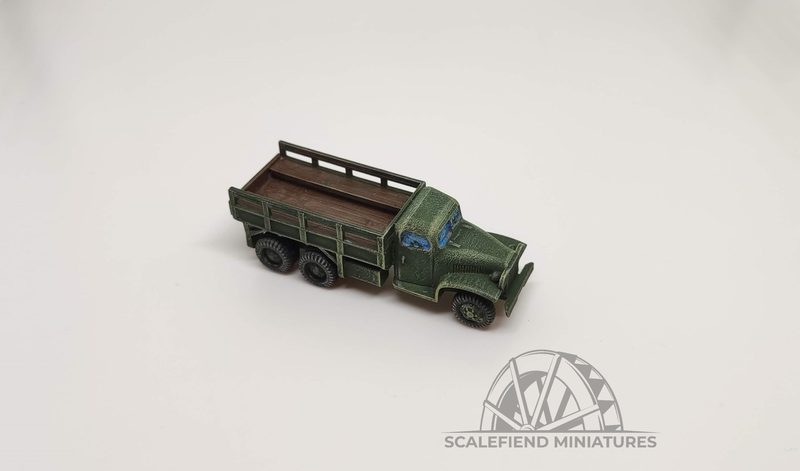 1/100 (15mm) US GMC 353 6x6 Truck with flatbed & benches