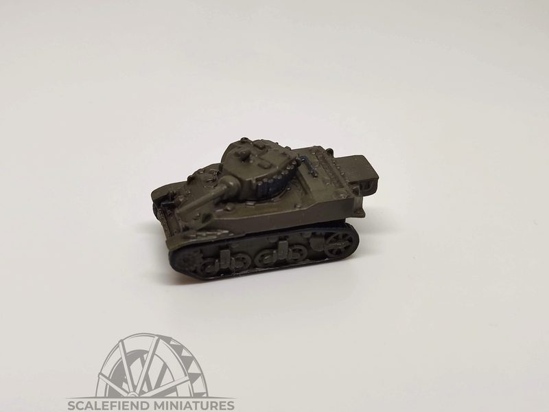 1/100 (15mm) US M5A1 Stuart Light Tank
