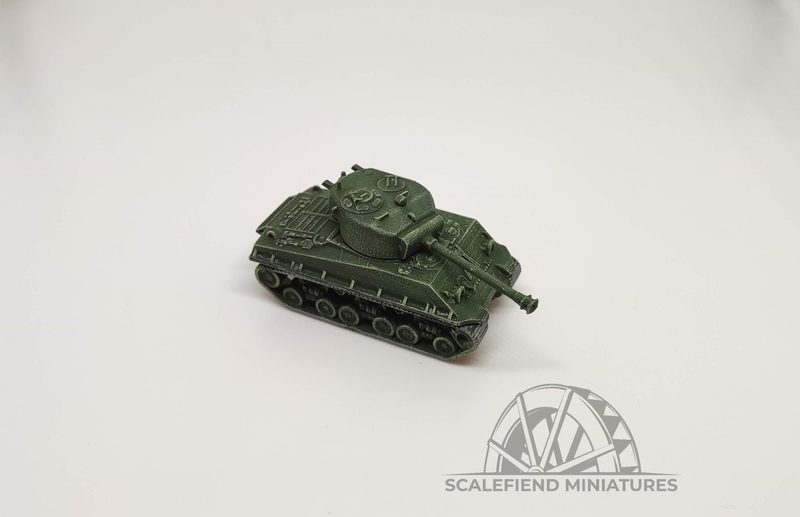 1/100 (15mm) US Sherman M4A3E8 'Easy Eight' tank