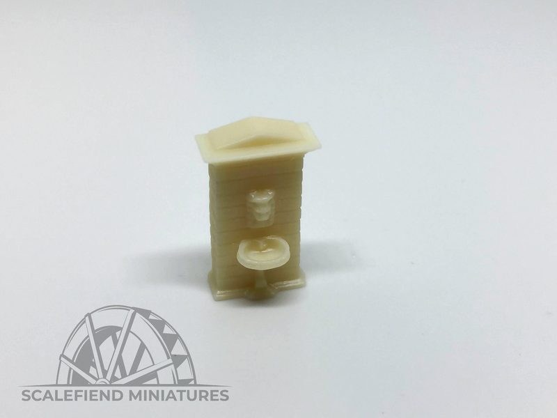 1/144 (12mm) Wall Fountain - scatter terrain accessory x3 (N Guage)