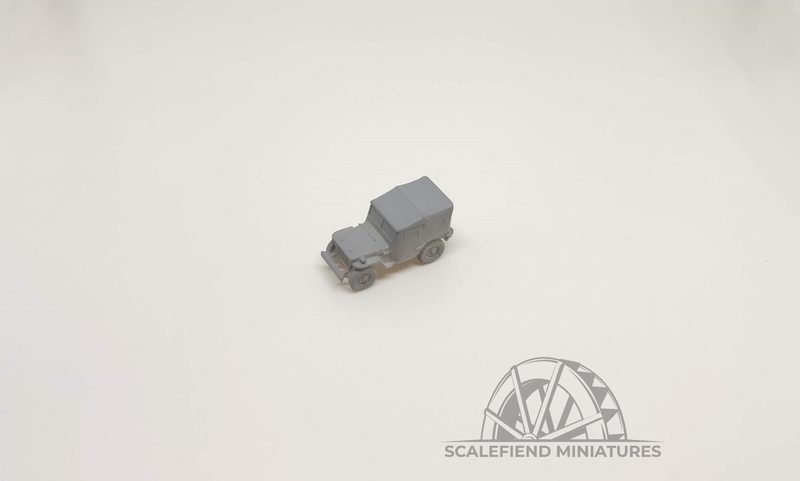 1/100 (15mm) Willys MB Jeep (canvas closed) x2