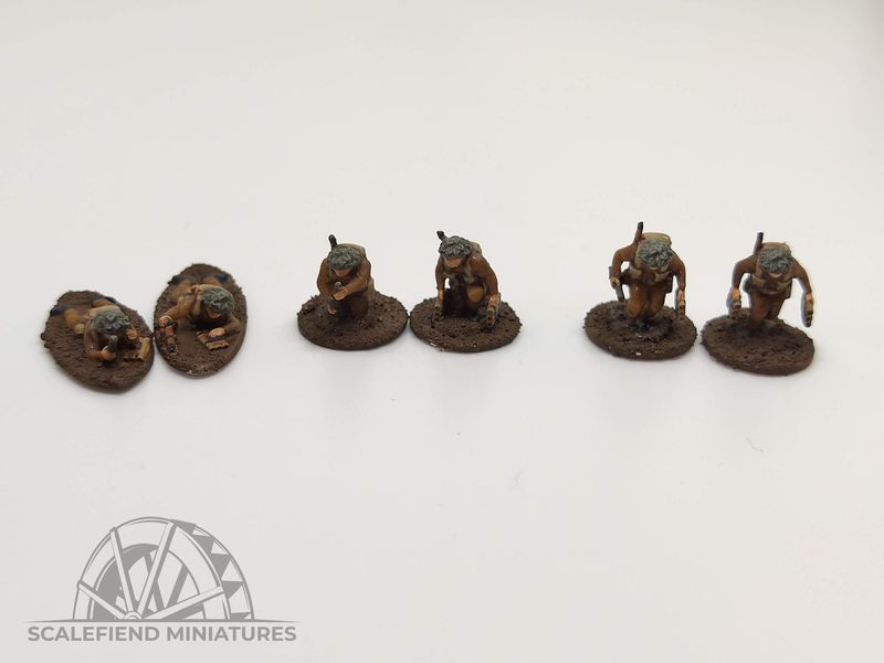 1/100 (15mm) WWII British  2-inch mortar teams (6 figures)