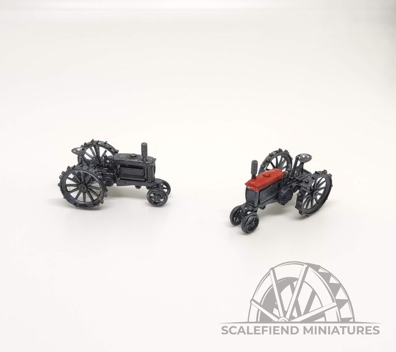 1/144 12mm WWII John Deere model A tractor x2