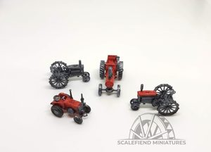 1/144 12mm WWII tractor set x4