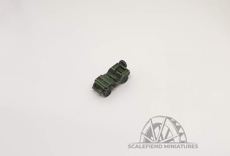 1/100 WWII Willys MB Jeep (canvas open) x2