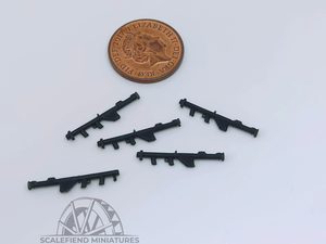 1/72 20mm scale US WWII Bazooka x5 - small arms