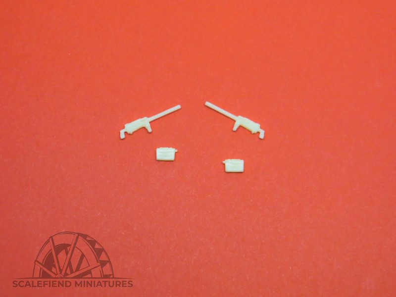 1/72 .30 cal US M1919 Browning machine gun /w vehicle mount x2