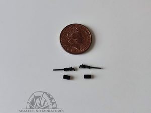 1/72 .30 cal US M1919 Browning machine gun x2
