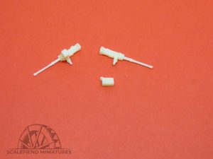 1/100 15mm .50 cal US M2 Browning machine gun /w vehicle mount x4