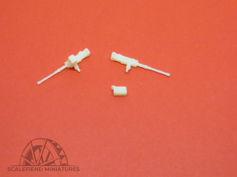 1/72 .50 cal US M2 Browning machine gun /w vehicle mount x2