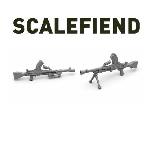 1/72 British WWII Bren Gun LMG x5 - small arms