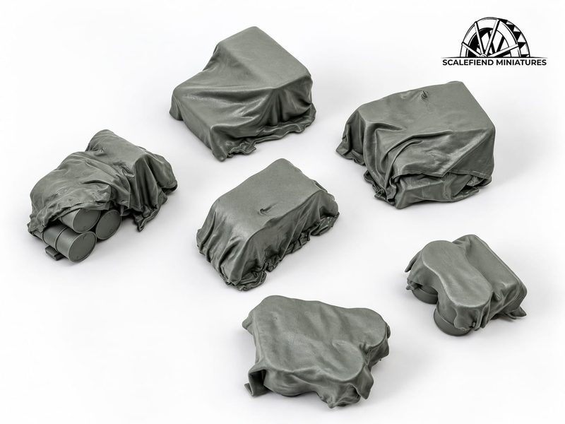1/72 Covered depot or truck loads (set 1)