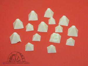 1/72 Dragon's teeth tank obstacles- small and large