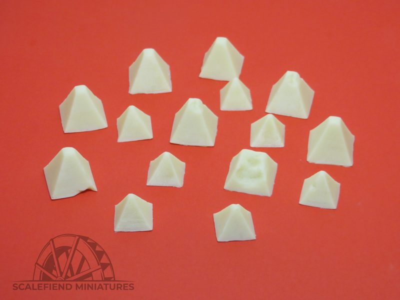 1/72 Dragon's teeth tank obstacles- small and large