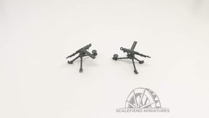 1/72 French Hotchkiss Mle 1914 Machine gun on tripod x2