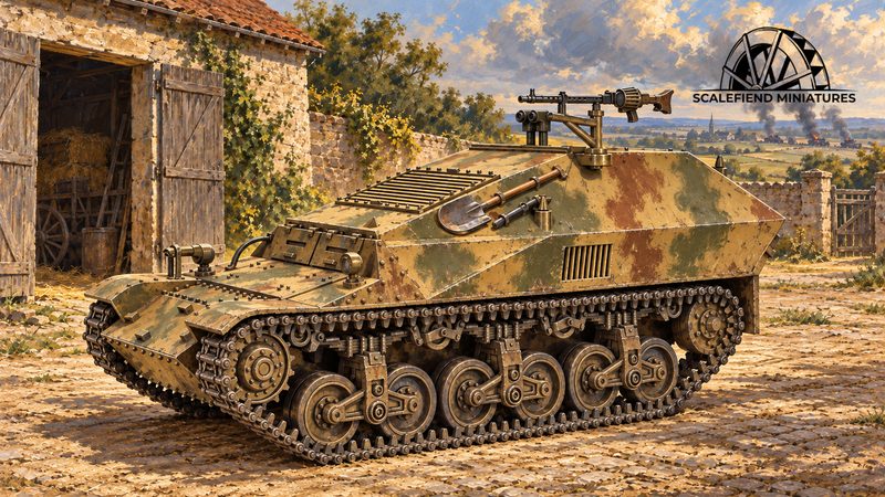 1/72 German Grosser Funk und Beobachtungswagen auf GW Lorraine Schlepper (f)