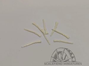 1/56 28mm German KAR 98 bolt action rifles x8 (small arms)