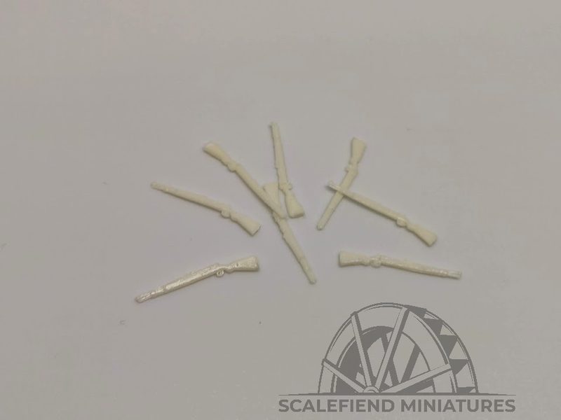 1/72 German KAR 98 bolt aciton rifles x8 (small arms)