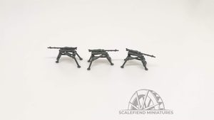 1/72 German MG34 on Lafette tripod x3