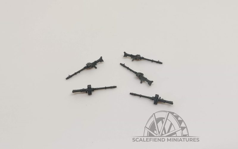 1/72 German MG34 Patronentrommel double/twin drum magazine x5
