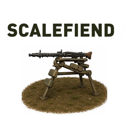 1/72 German MG42 on tripod x3