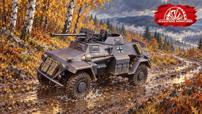 1/72 German SDKFZ 221 sPzB 41 Recon Car