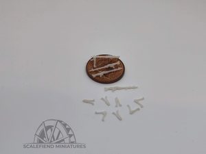 1/72 German WWII MG34 light machine gun x4 (small arms)