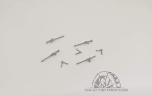 1/72 German WWII MG34 LMG with drum magazine x4