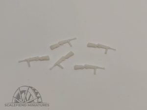 1/72 German WWII MP41 SMG x5