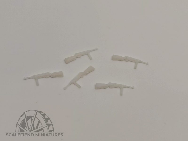 1/72 German WWII MP41 SMG x5