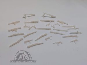 1/72 German WWII small arms (squad weapons) - rifles, SMG, LMG