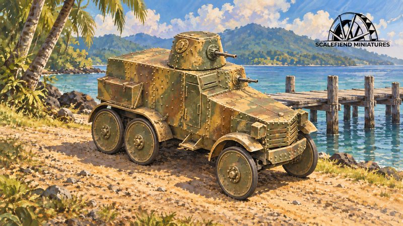 1/72 Japanese Type 92 Chiyoda armored Car (6x6)
