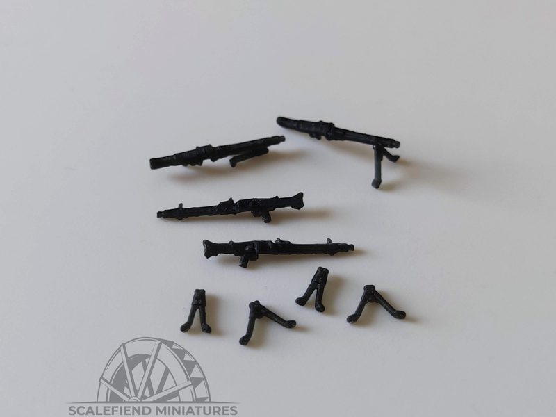 1/72 MG42 Maschinengewehr German Light Machine gun x 3 - small arms