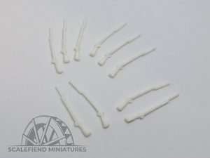 1/72 Napoleonic French Muskets with bayonet x10
