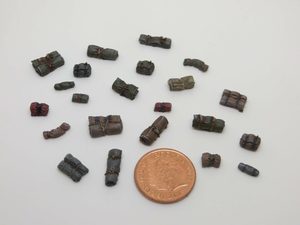 1/72 Small stowage set of small tarps and bed rolls - pk7