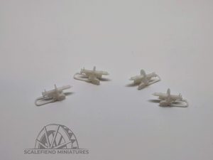 1/72 Soviet WWII Maxim PM M1910 machine gun on carriage  x4